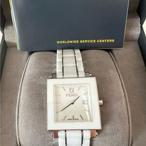 Fendi Women’s White Ceramic Watch